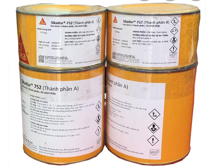 Nhựa bơm Epoxy xử lý nứt SIKADUR 752